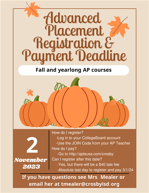 AP Exam Registration & Payment